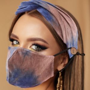 Facemask with matching headband
